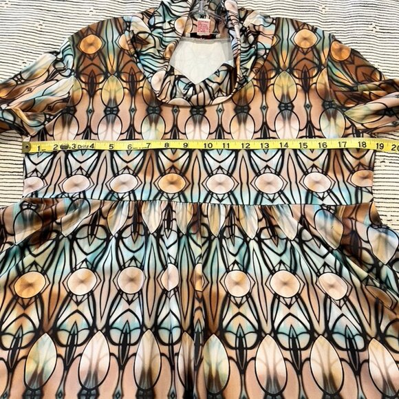 Isle Stain Glass Print Dress, L - Picture 6 of 12